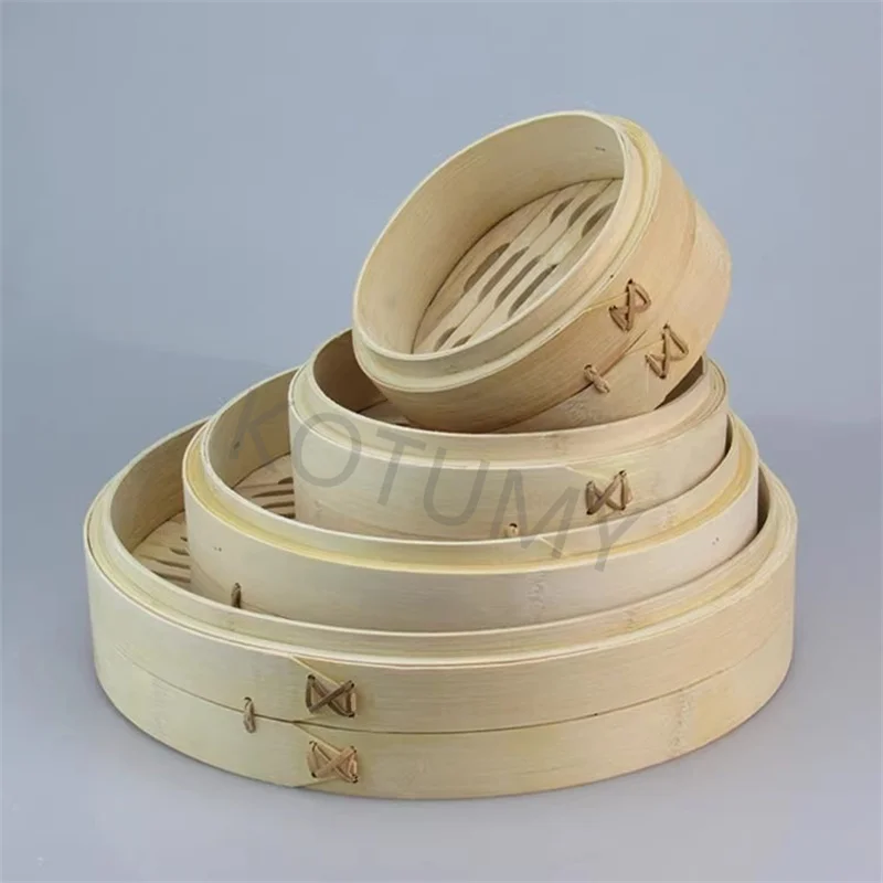 Round Bamboo Steamer Safe Raw Bamboo Structure For Global Kitchenware Distributors Overseas Wholesale Stable Batch Supply