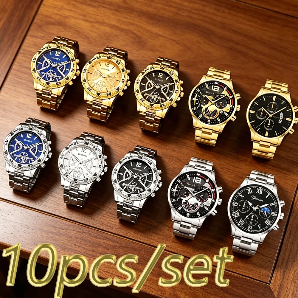 Luxury Watch Makes - 10pcs-set of men's luxury watches with