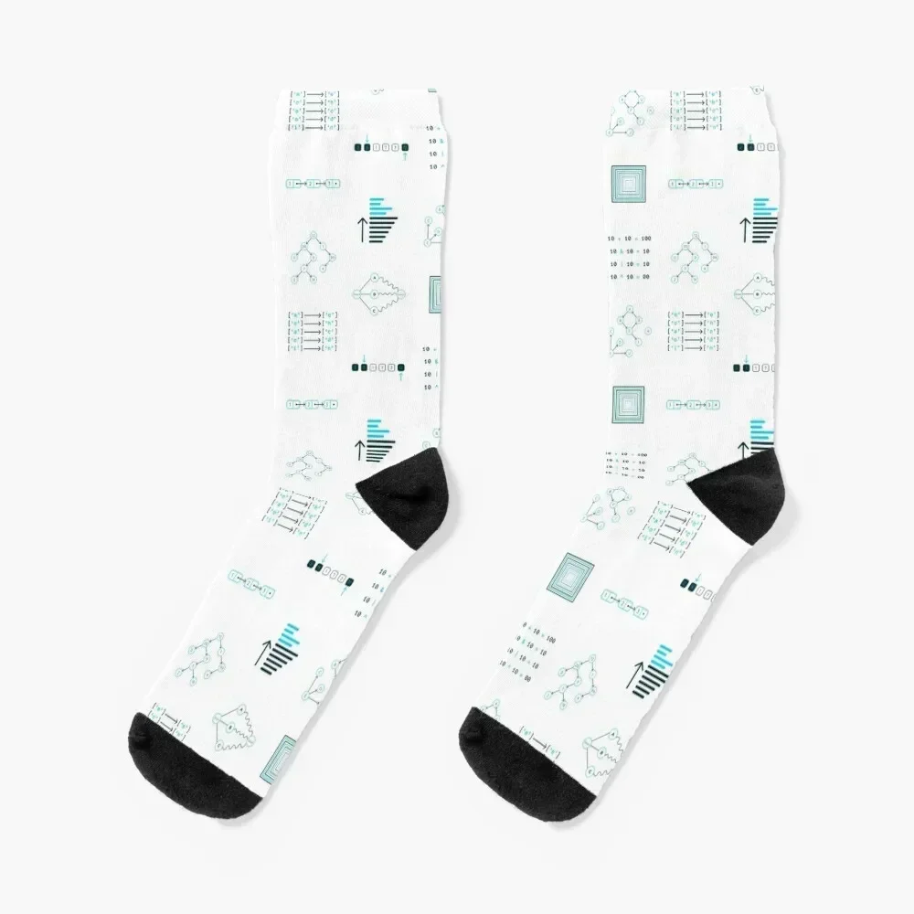 Algorithms and Data Structures Socks kawaii Christmas Mens Socks Women's