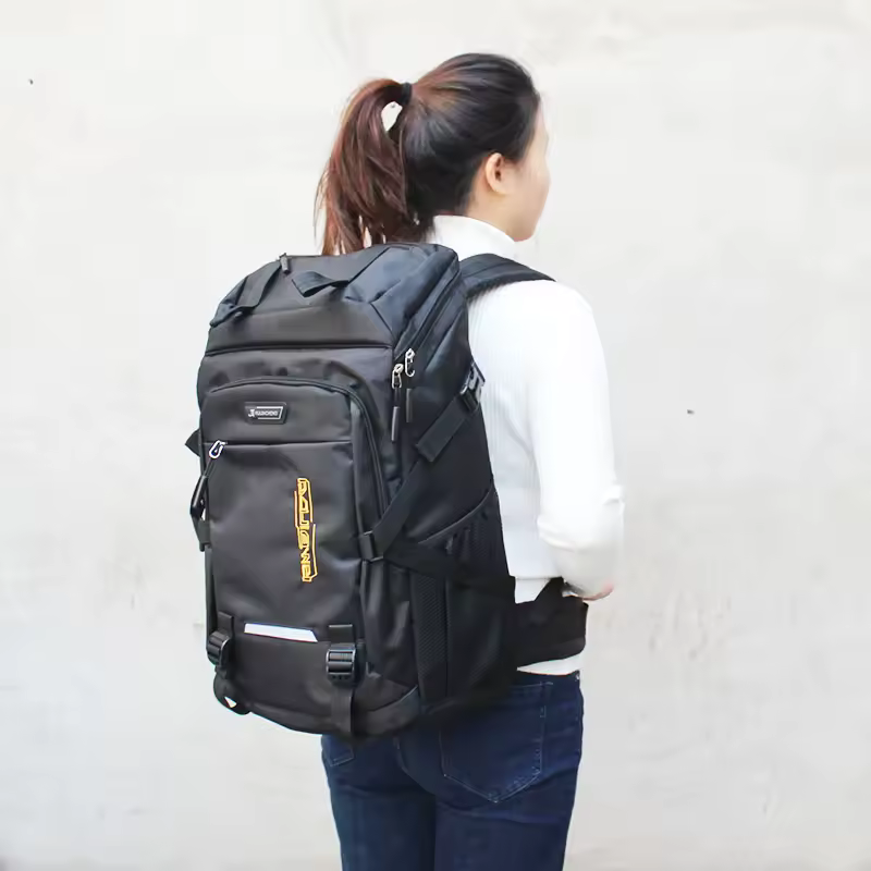 50L Waterproof Hiking Camping Travel Backpack Men Women Outdoor Large Capacity Mountain Climbing Bag Oxford Luggage Rucksack