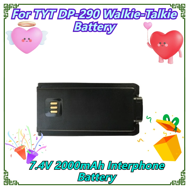 

7.4V 2000mAh Interphone Battery For TYT DP-290 Walkie-Talkie Battery