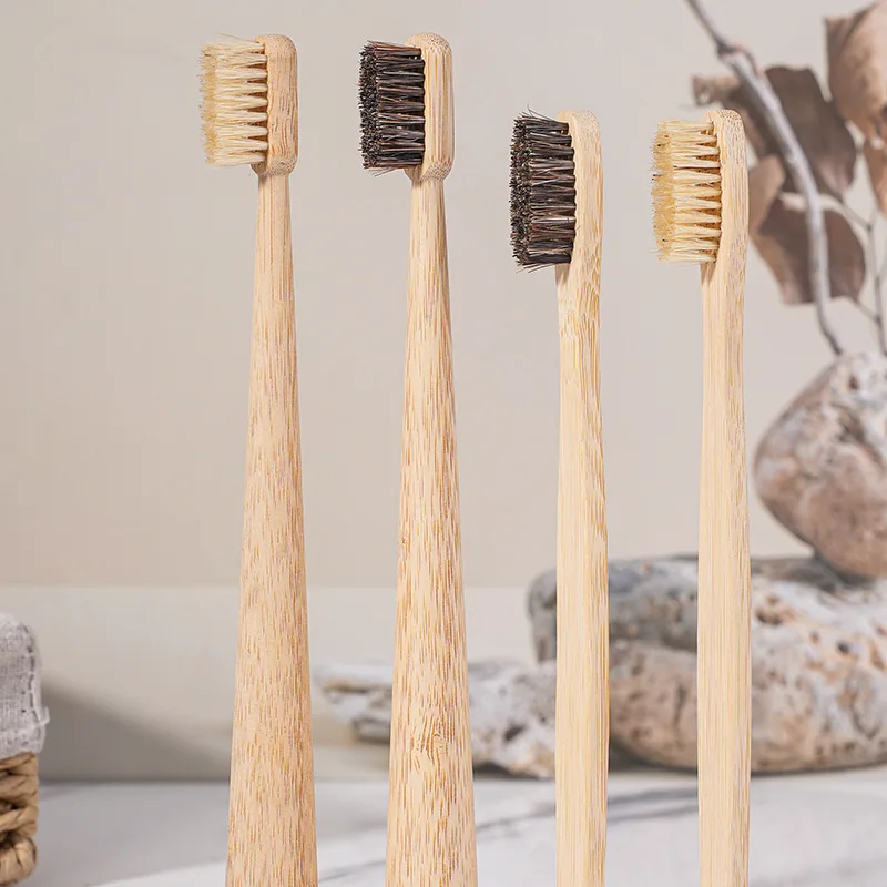 Adult Biodegradable Environmentally Friendly Bamboo Toothbrush Hotel Hotel Adult Toothbrush