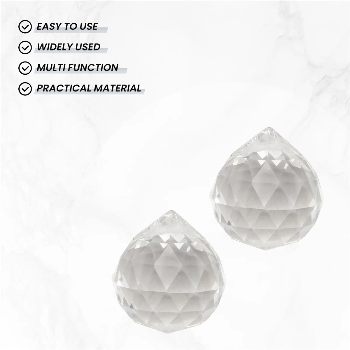 prism 24 Pcs Crystal Balls Prism Rainbow Pendants Maker Hanging Crystals Prisms for Window Home Office Garden Decoration 20mm