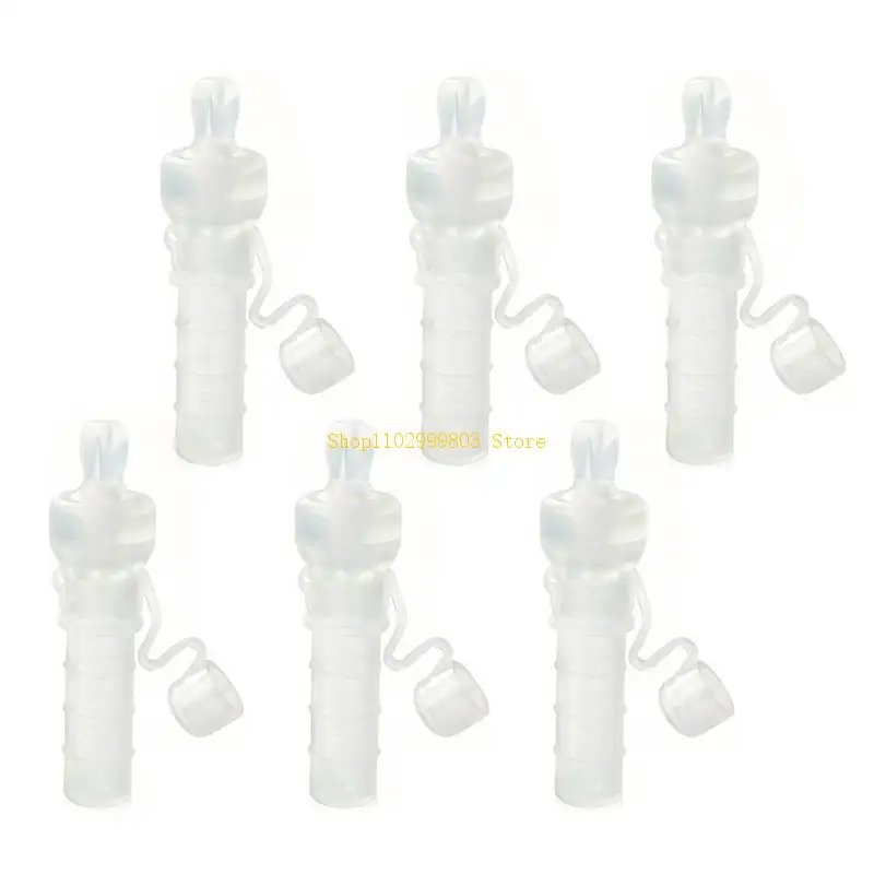 6 قطعة مجمع اللبأ أنبوب تخزين حليب الرضاعة الطبيعية 5 مللي جمع حليب الثدي للتعبير قبل الولادة وبعد الولادة J0MF #2