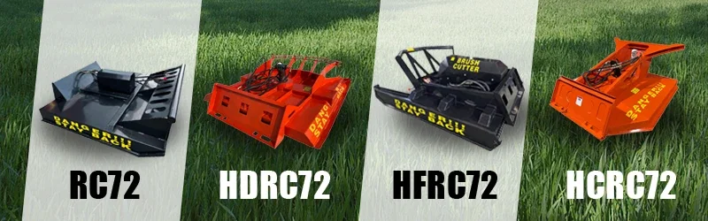 Skid Steer Attachments Remote Control Brush Cutter Grass Blade High Quality Mowers For Sale