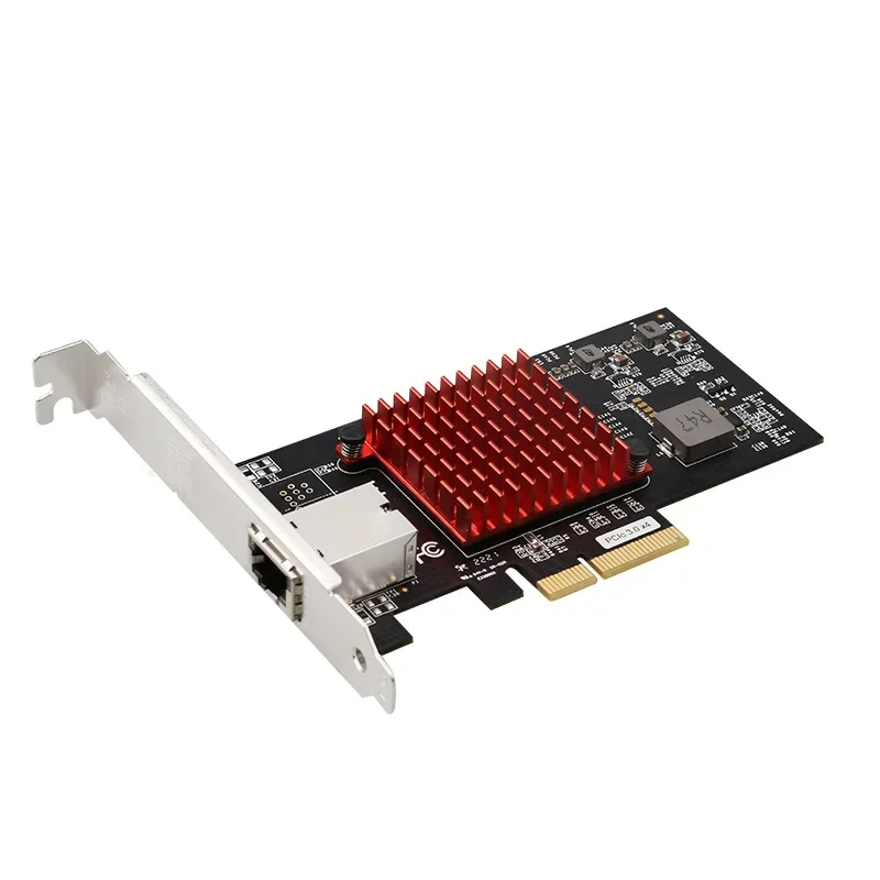 PCIe 3.0 X4 Single Port RJ45 Ethernet Network Card 10G Server Lan Adapter Intel X550 Chipset Pci-e 4x 10/100/1000/10G/Mbps