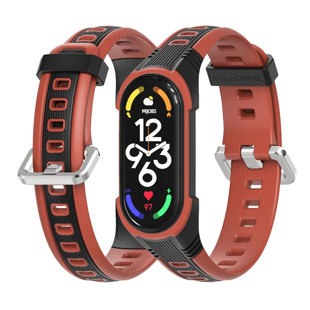 Ремешок для Mi Band 8 7 6 5 Ремешок для часов для Xiaomi Mi Band 7 5 4 3 Ремешок силиконовый браслет для Miband 6 7 Браслет NFC Global Band