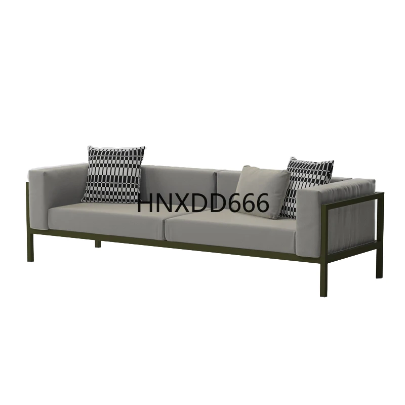 

Villa outdoor Nordic sofa coffee table wrought iron furniture combination