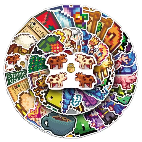 10/30/50 st Stardew Valley klistermärken roliga spel tecknade klistermärken pixel vind graffiti barnleksaker gör-det-själv laptop telefon gitarr bil cykel 12 best sales Stardew Valley brädspel - №8