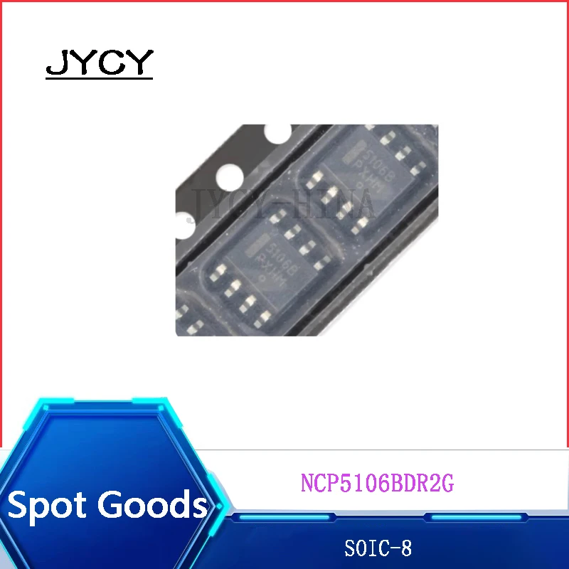 5PCS/lote NCP5106BDR2G  SOIC-8 NCP5106B 100% NEW  5106B Dual Channel N  high voltage  500mA MOSFET IGBT  Driver chip