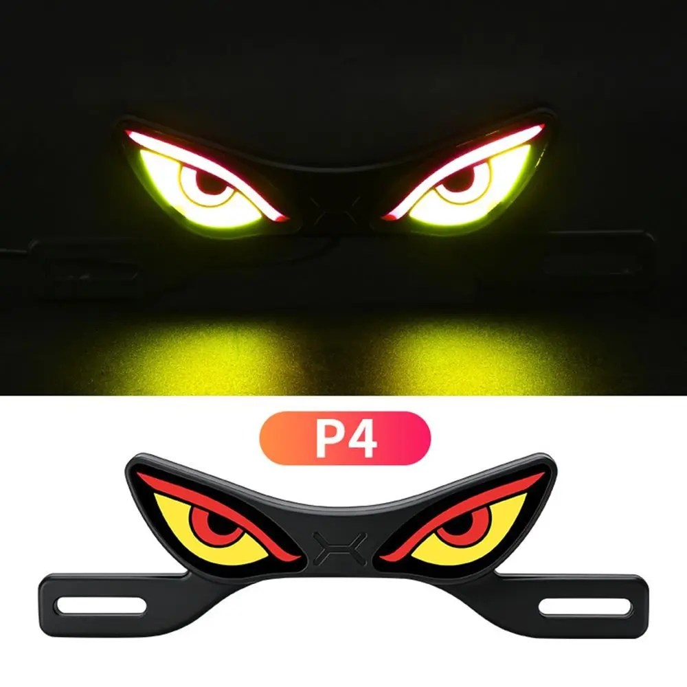 New Strobe Mode Motorcycle Led Demon Eye Light Waterproof Anti Reverse Warning Eye Turn Signal Light Rear Warning Lamp E-Bike