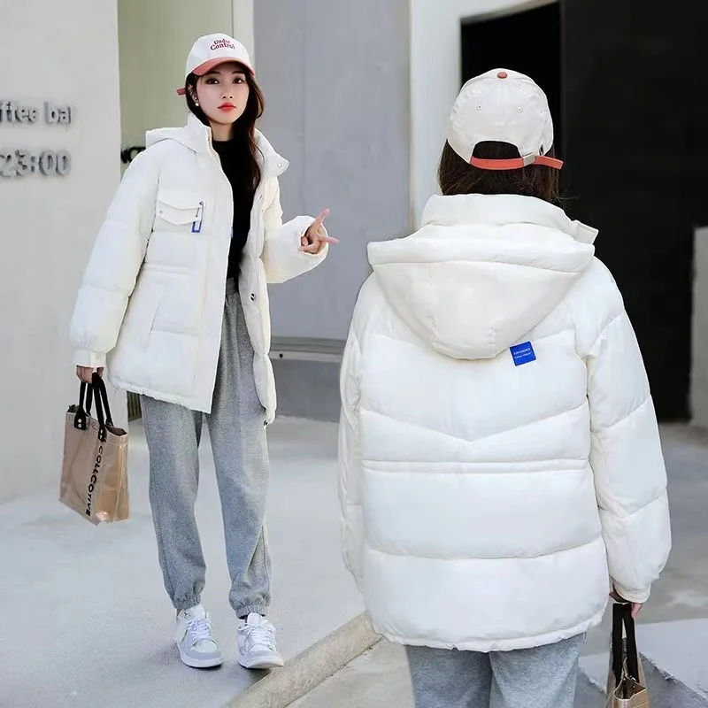 Imagem -05 - Coreano Solto Cabolsa de Algodão com Capuz para Mulheres Parkas Longas Jaqueta de Inverno Cabolsas Acolchoados Grossos Quentes M7xl Novo 2023