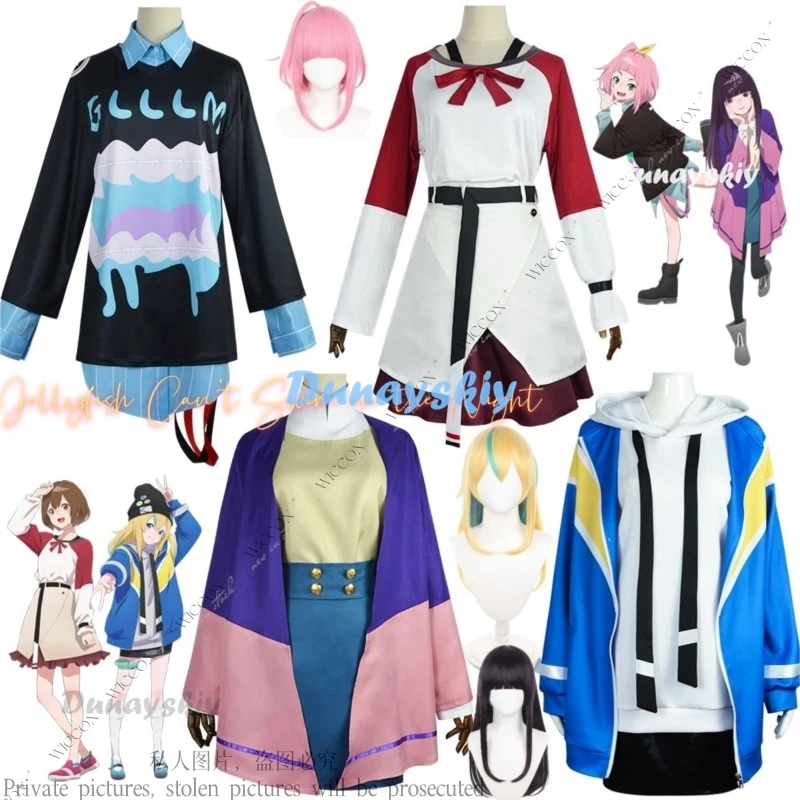 Anime Jellyfish Can't Swim in the Night Mahiru Kouzuki Kano Yamanouchi Kiui Watase Kim Anouk Mei Takanashi Cosplay Costume Wig