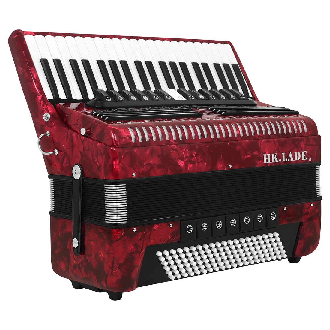 AH-130 41-Key 120-Bass Professional Bayan Accordion with 13 Register Switches Anti Slip Keys Premium Sheepskin Bellows