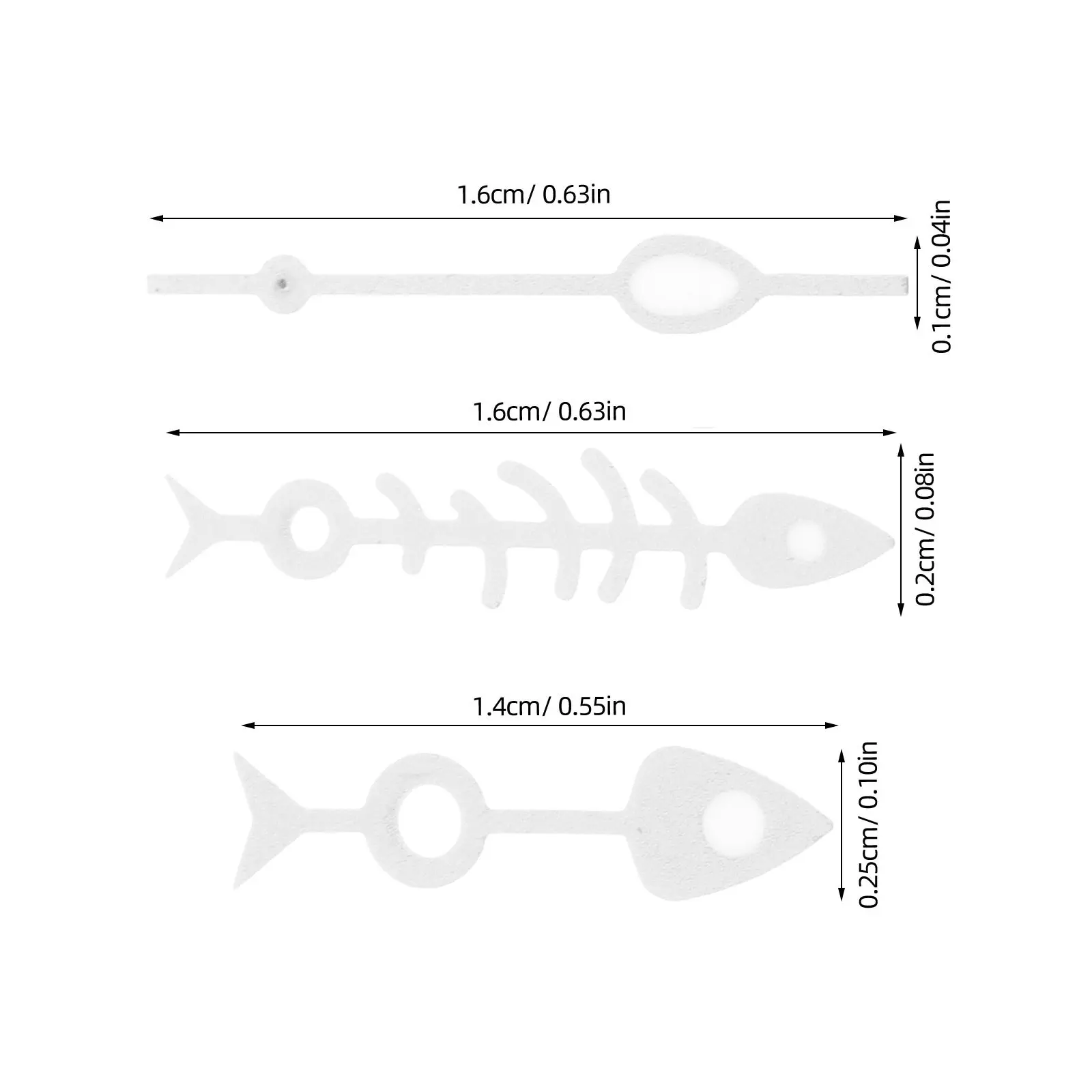 1Set Luminous Fishbone Watch Hands Repair Replacement Compatible Movement Watch Pointer Kit Hour Minute Second Hand