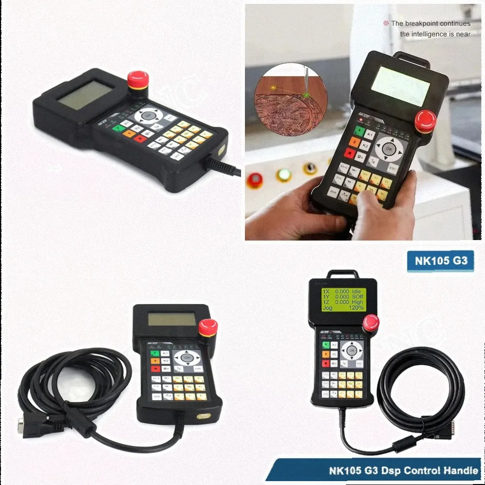 NK105 G3 Control Handle 3Axis 4Axis, NC Studio Motion Control System for CNC Router Automatic Tool Changer