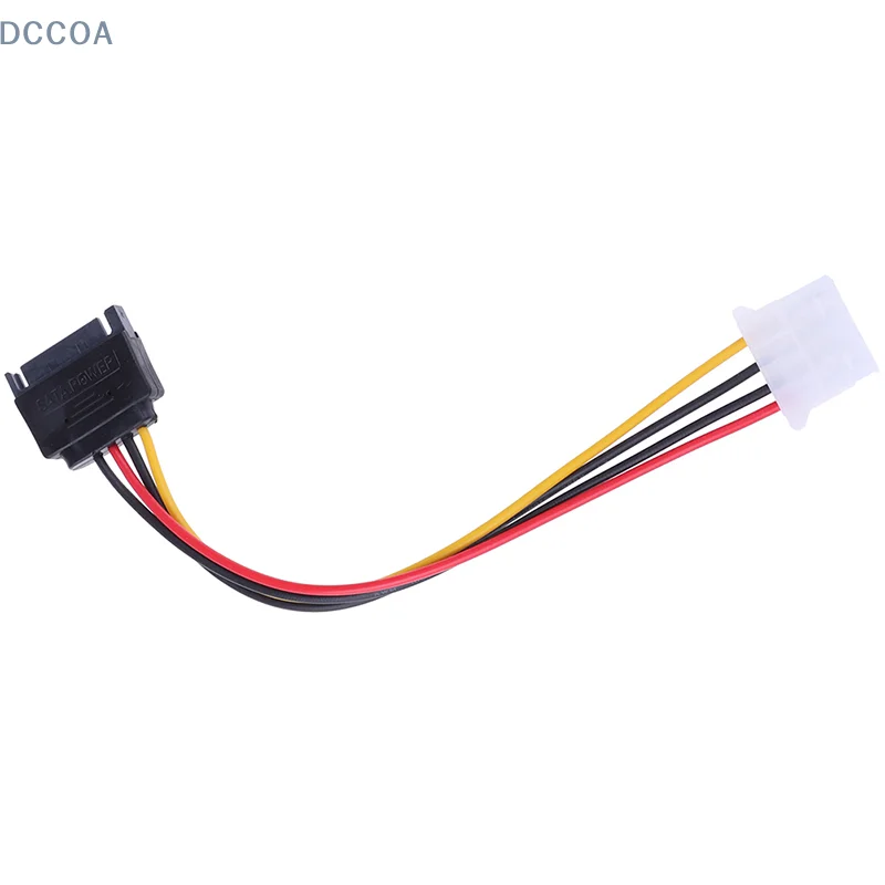 SATA TO IDE Power Cable 15 Pin SATA Male to Molex IDE 4 Pin Female Cable Adapter