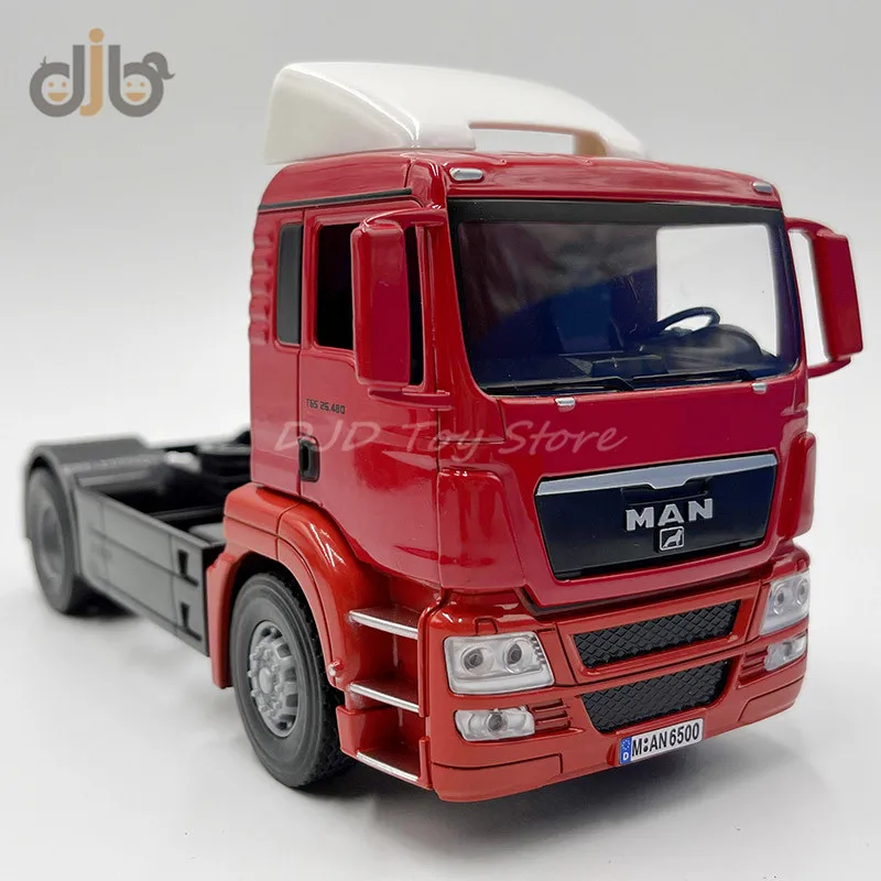 1:32 Diecast Metal Truck Model Toy Man TGS 26.480 Semi-Trailer Tractor Vehicle For Collection