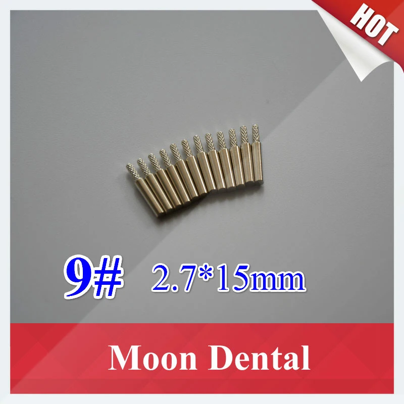 

New 1000Pcs Dental Lab Material 9# Dental Brass Dowel Pins 2.7*15mm Suitable for 1.85mm Tungsten Steel Drills