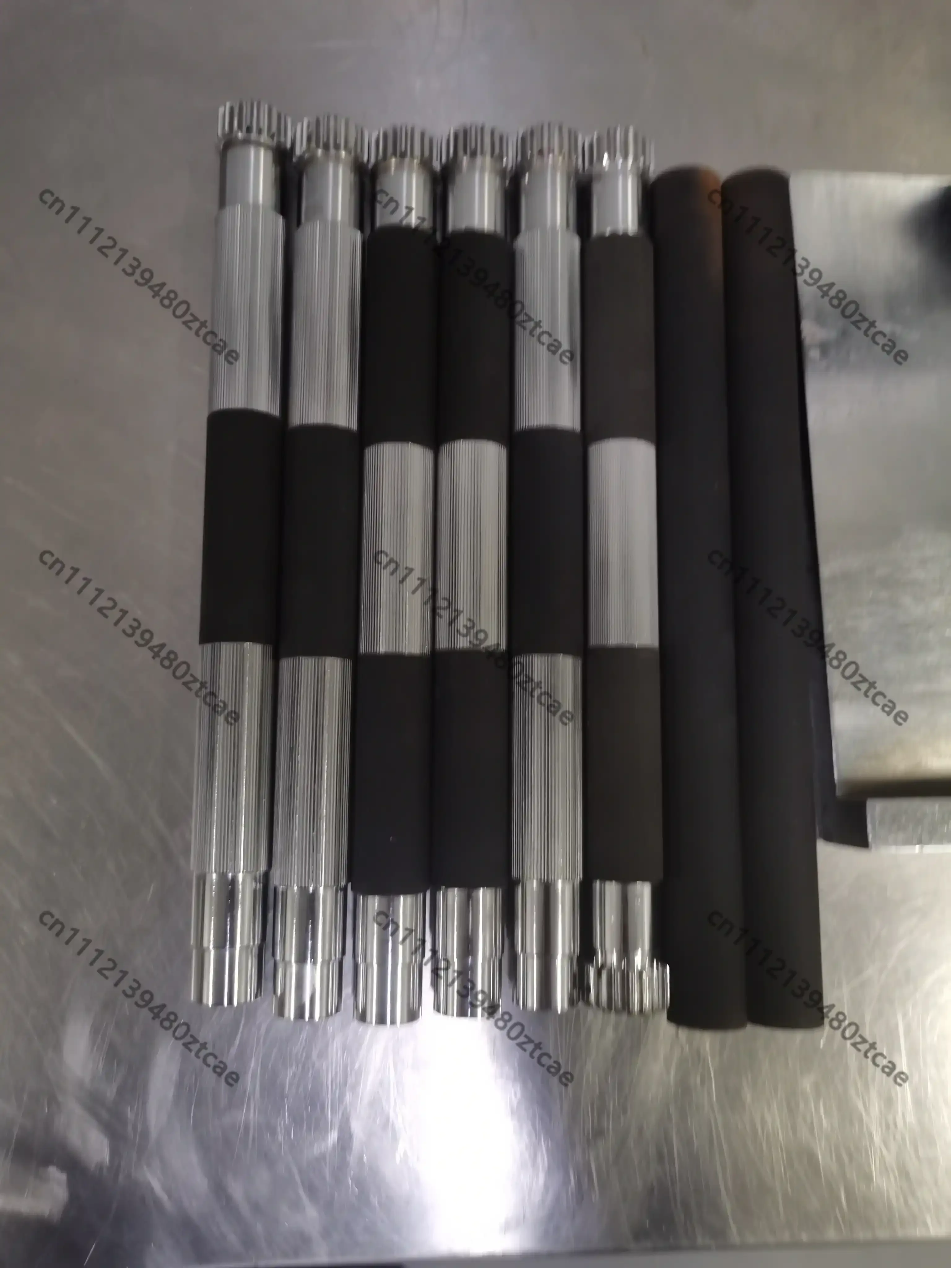 Cartoning Machine Folding Rubber Roller Straight Helical Tooth Rubber Shaft Spare Packaging Equipment Part