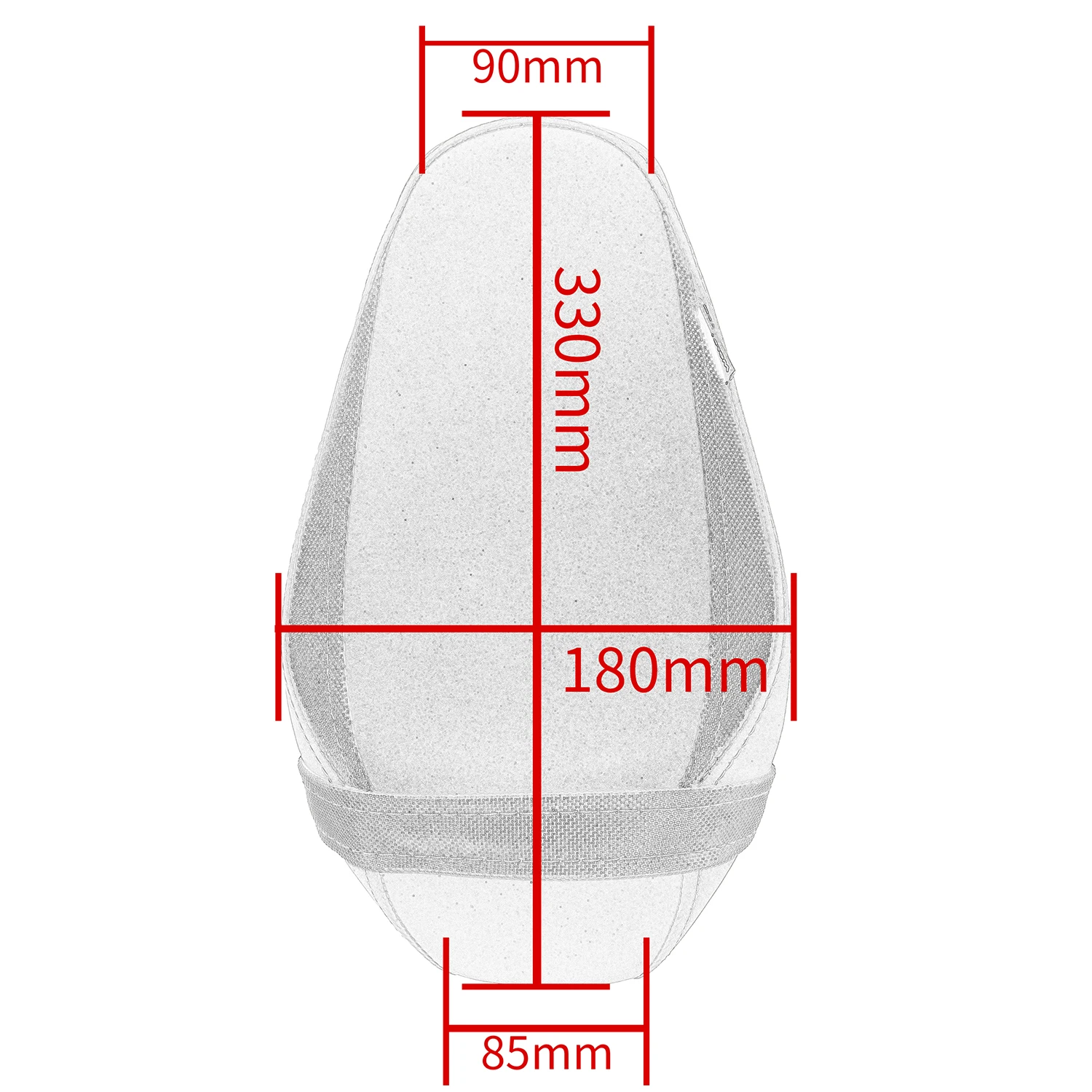 WOLFLINE Rear Seat Cushion For Kawasaki Z900 2017-2024 for Kawasaki Z 900 Rear Pillion Passenger Cushion Motorcycle Accessories