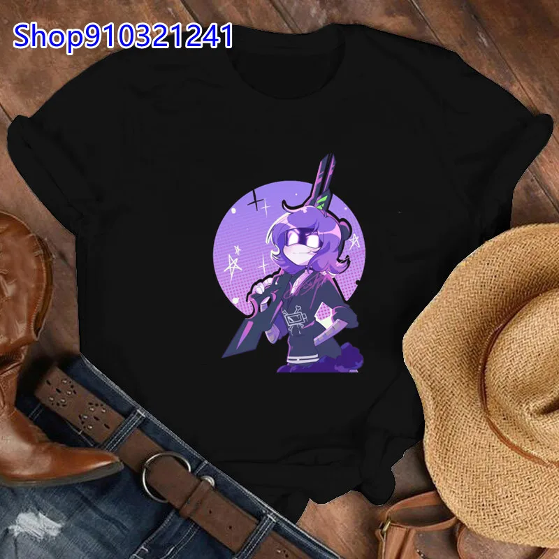 Anime Uzi Murder Drones T-shirts Harajuku Graphic T-shirt Summer Comic T-Shirts Cartoon Best Friend Women Tops Vintage Tees