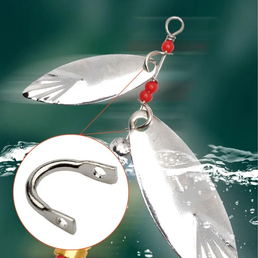 Easy Spin Fishing Spinner, Pin De Pesca De Latão, Spoon Spinnerbait, Acessórios de Isca, Equipamento De Pesca DIY, 100pcs