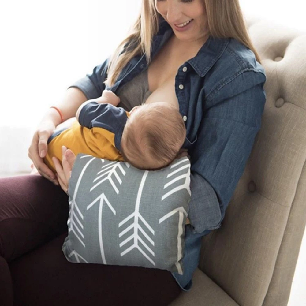 Child Pillow Newborn Breastfeeding Arm Baby Support Cushion For Baby Health Crown Print Convenient Maternity Nursing Pillow