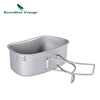 Boundless Voyage Titanium Canteen Cooking Set Outdoor Camping Cookware Canteen Cups Set Ultralight Mess Kit Ti2049C 5