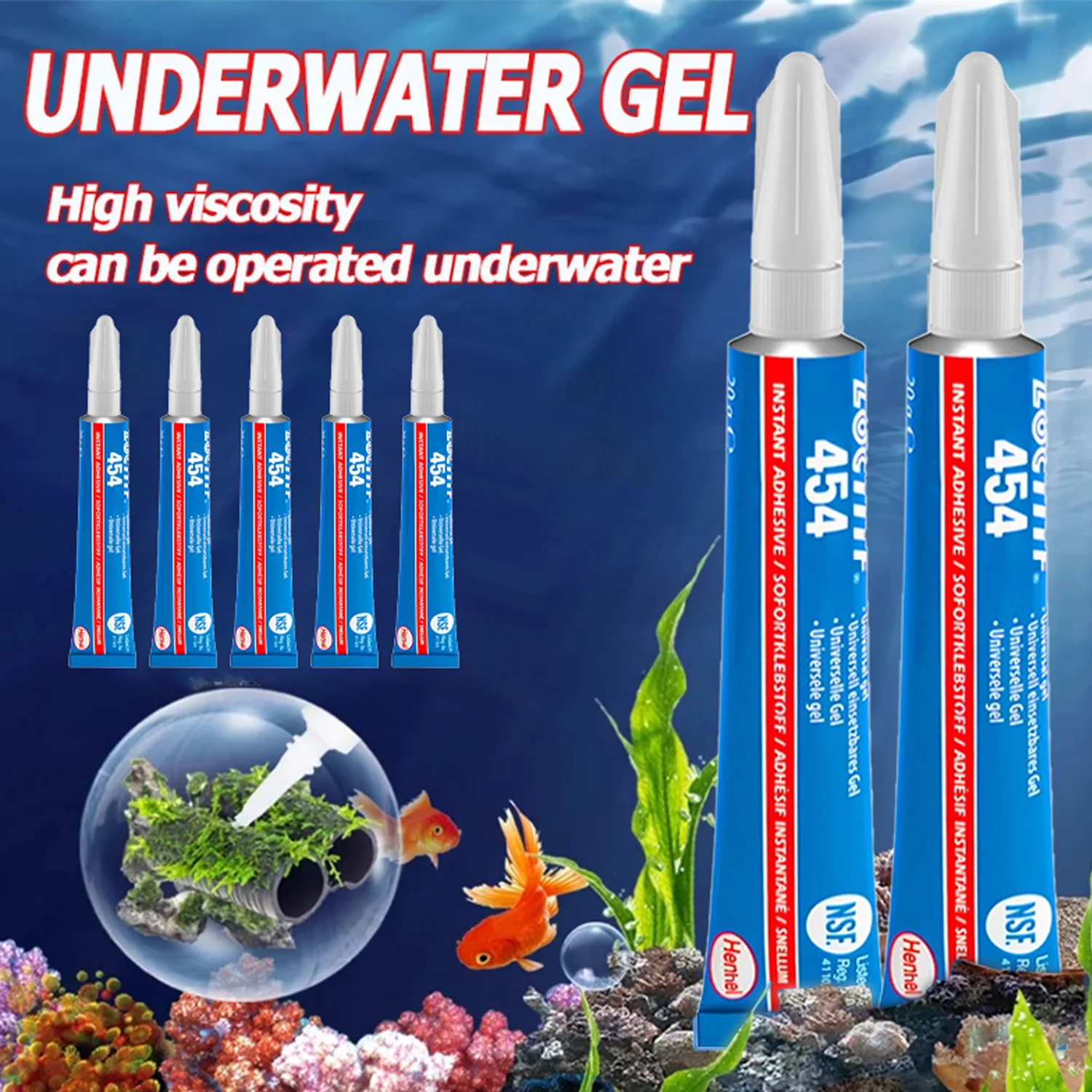 20g Fish Tank Landscaping Moss Glue Aquarium Aquatic Water Grass Stick Fixing Glue Aquatic Plants Driftwood Underwater Gel