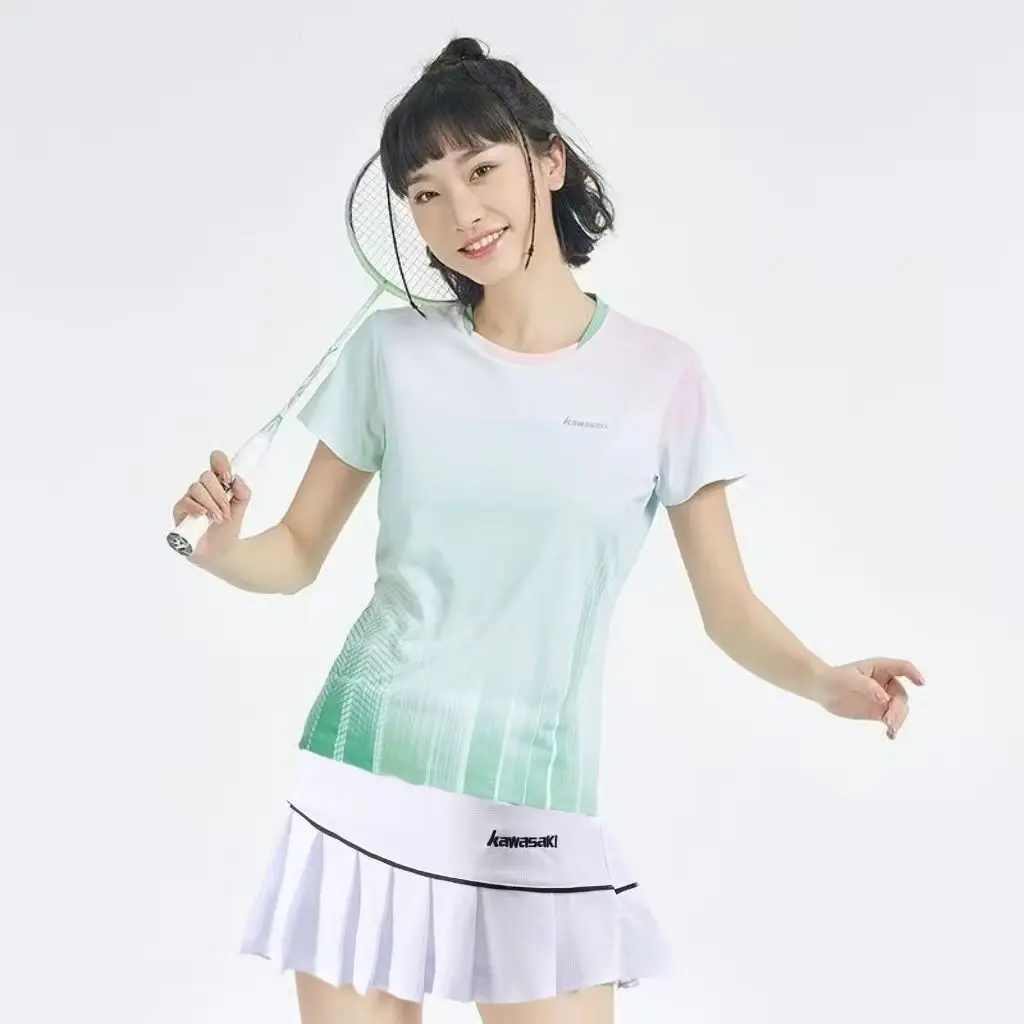 كاواساكي الريشة رداء جودة عالية المهنية الأزهار الديباج مجموعة الرجعية الرياضية التجفيف السريع تنفس 2 قطعة مجموعة