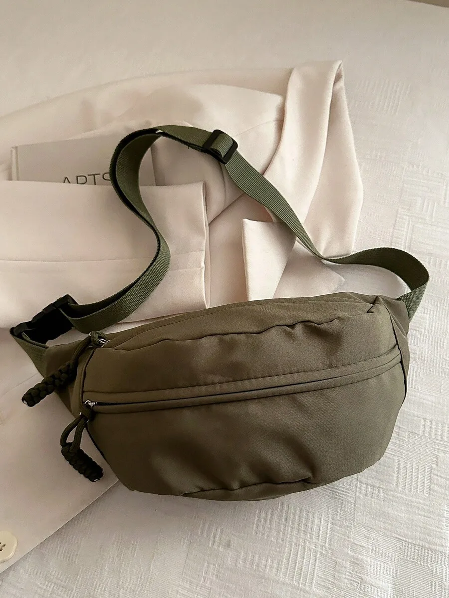 

Fashion Rhinestone Chest Bag Versatile Crossbody Waist Bag Women Daily Festival Gift Bag