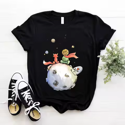 funny the Little Prince t shirt Tee women harajuku tshirt girl 2000s clothing t-shirt clothes