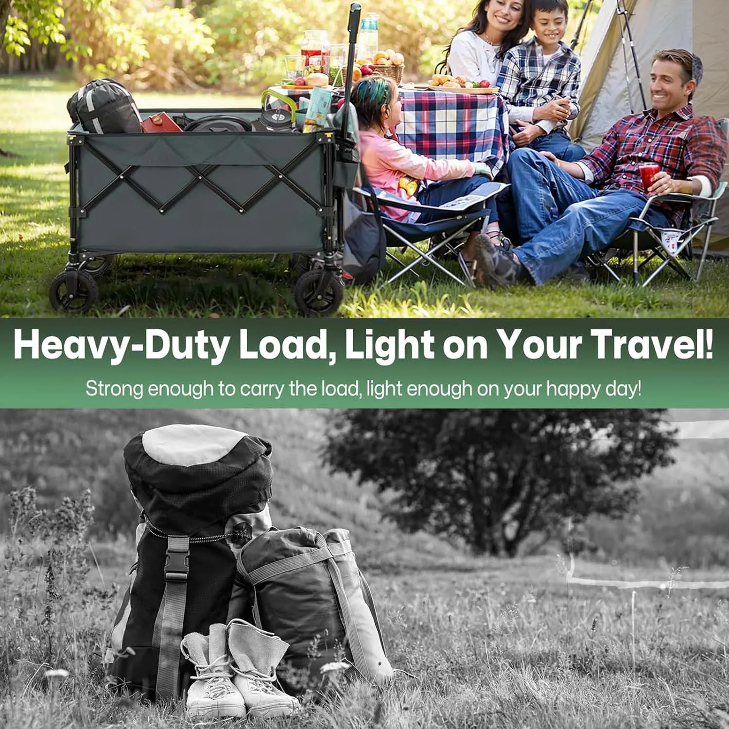 Picture 7: Light Functional Robust Folding Wagon Cart