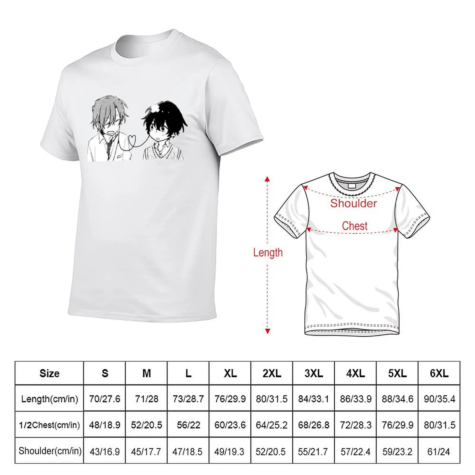 Sasaki to Miyano T-shirt plus size tops boys animal print mens t shirts casual stylish