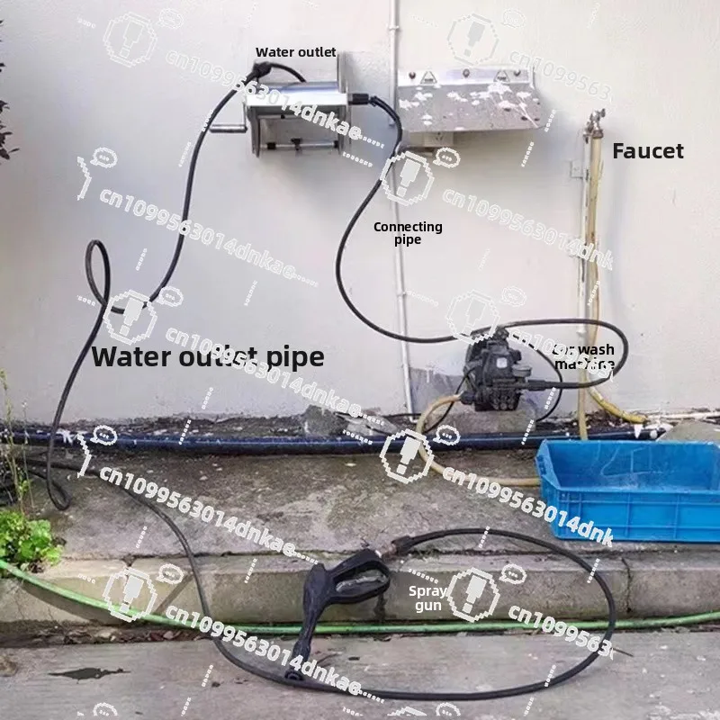High Pressure Water Pipe Storage Rack Pipe Reel Stainless Steel Metal Car Washing Machine Car Wash Explosion-proof Steel