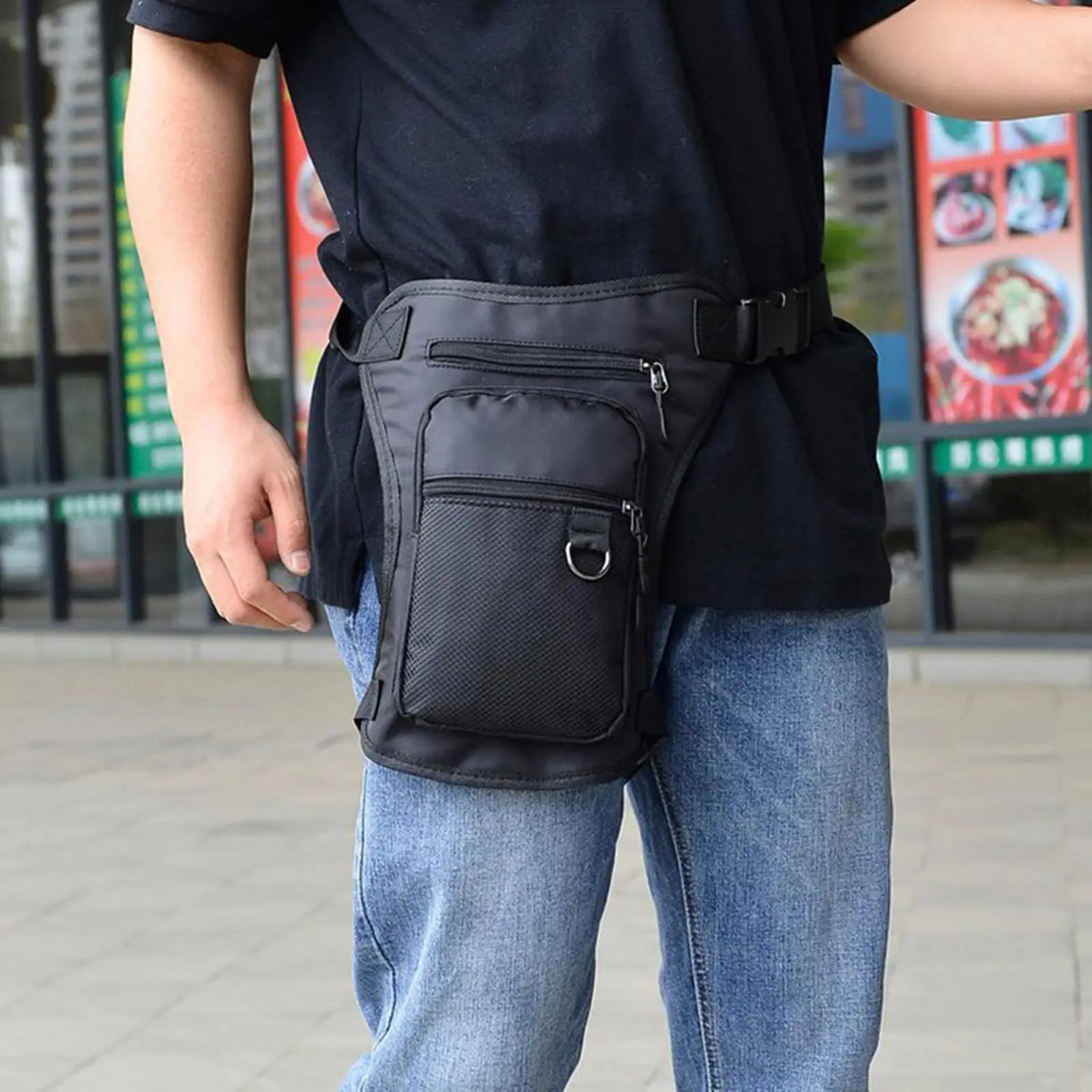 

Cycling Hip Bag Men Women Drop Leg Bag Multi Pockets Tool Gear Pouch Waist Pack Fanny Pack for Climbing Hiking Riding Cycling