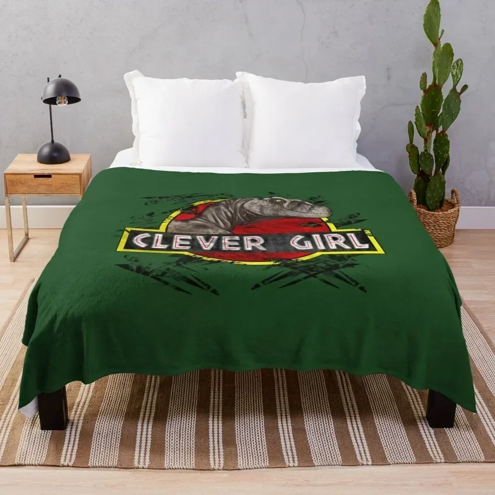 Clever Girl Throw Blanket Soft Plush Plaid Extra Large Throw Flannel Single Blankets