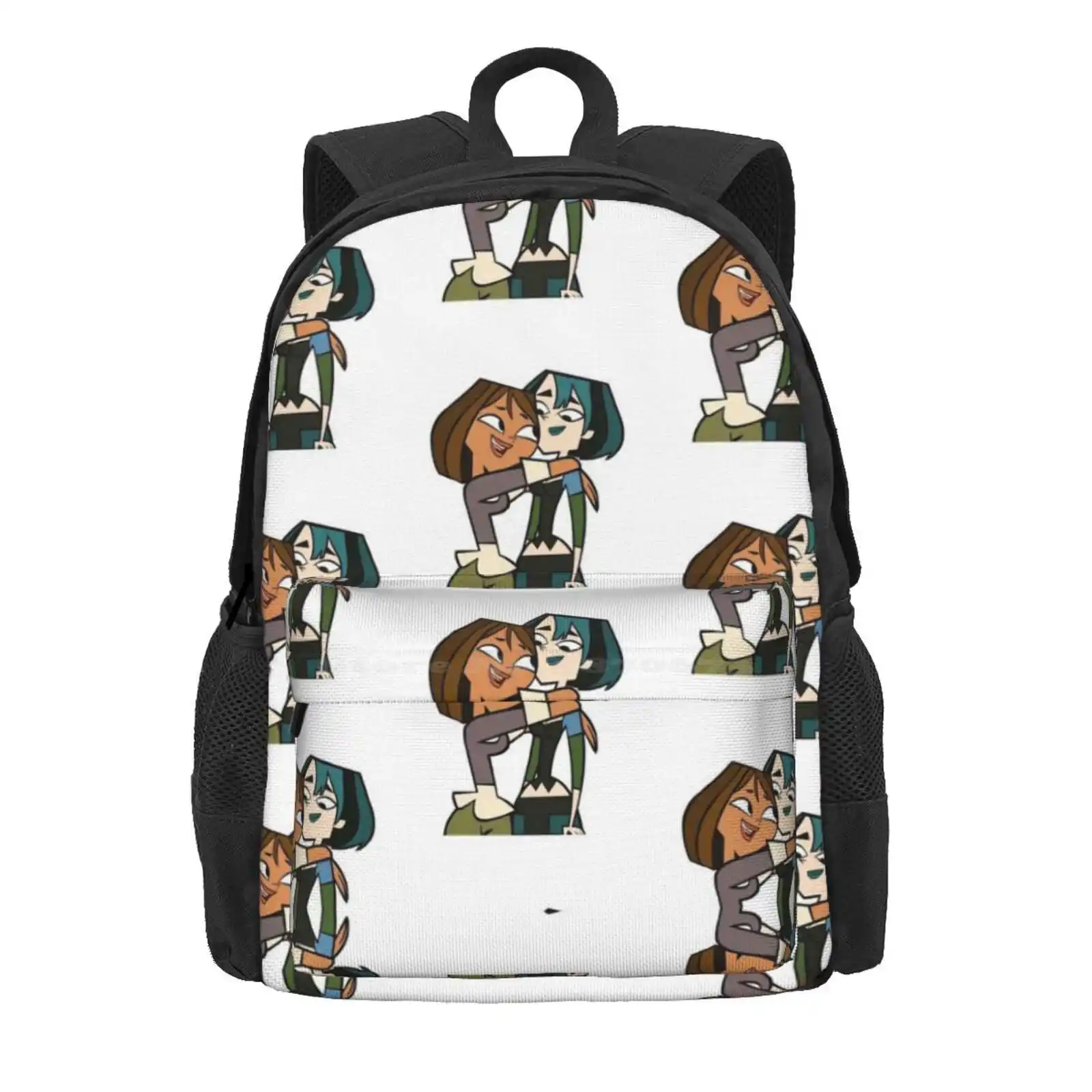 Courtney And Gwen - Total Drama Hot Sale Schoolbag Backpack Fashion Bags Total Drama Gwen Courtney Tdwt Tdi Duncan Kiss