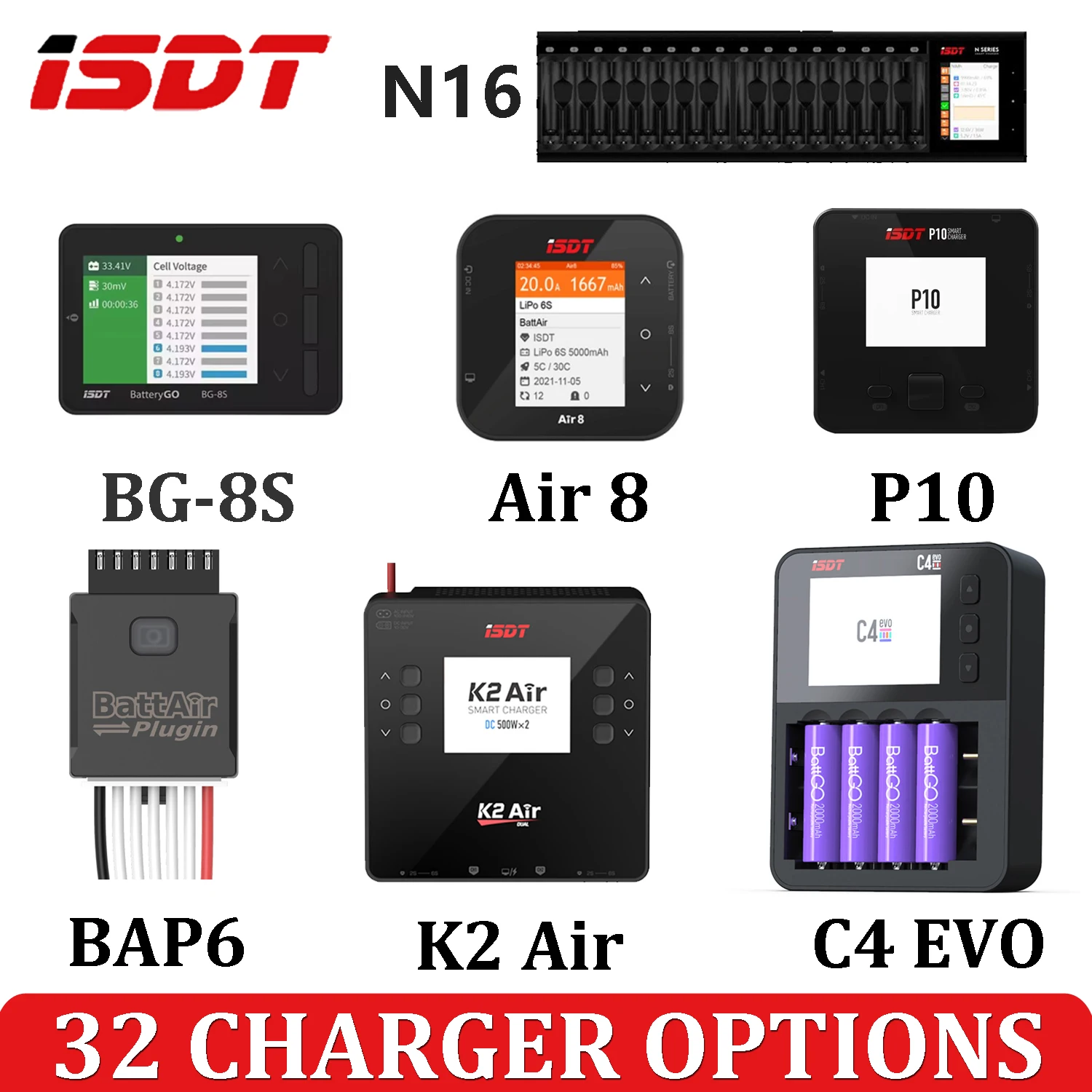 Isdt Air8 8S Lipo Charger - ISDT Balance Charger 608PD P20 P10