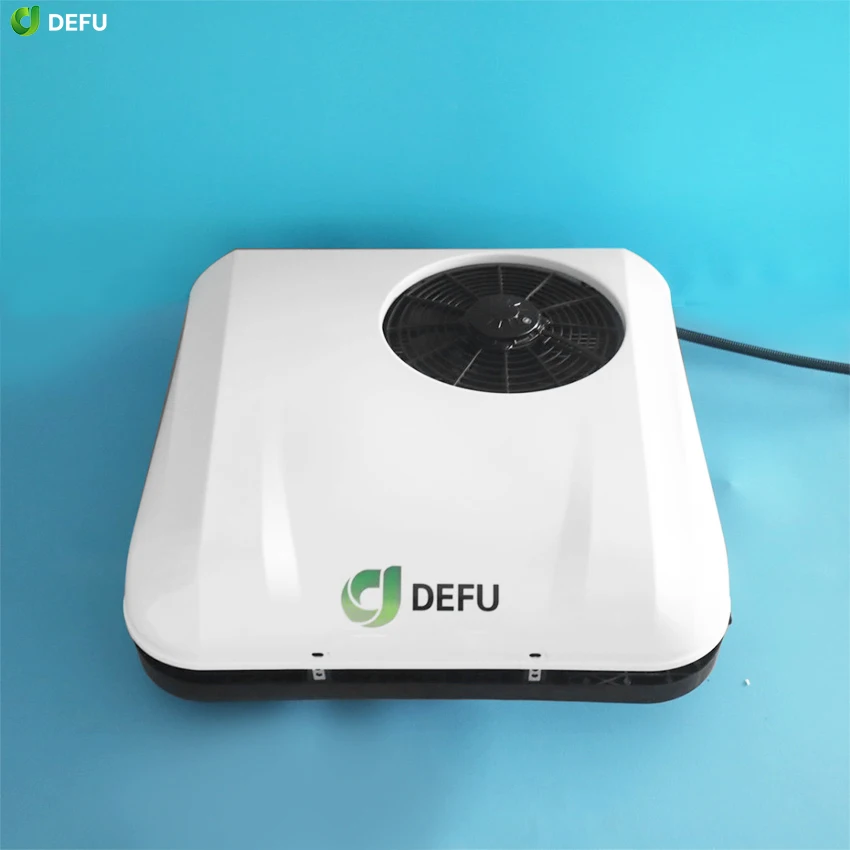 Rooftop 48 فولت 60 فولت 72 فولت الكهربائية 24 فولت وقوف السيارات 12 فولت سيارة تكييف الهواء 12 فولت شاحنة مكيف الهواء للتخييم Rv #1