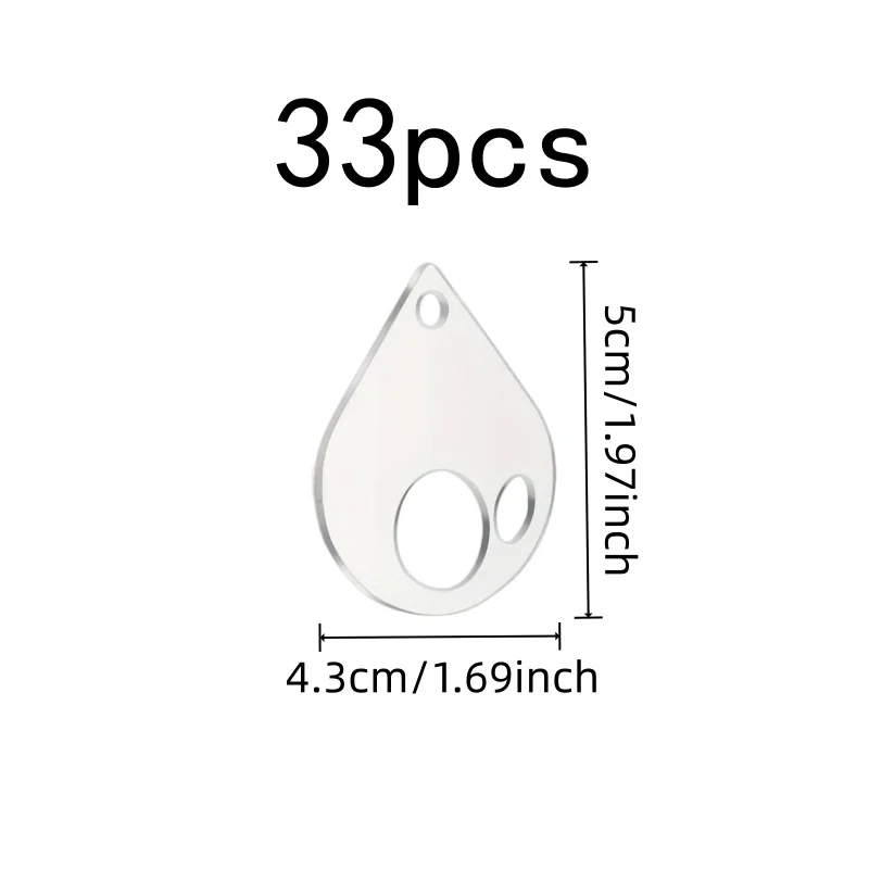 33 pcs Floss Winding Cards, Compact Space Saving, Floss Classification Cross Stitch Organizing, Easy Thread Winding