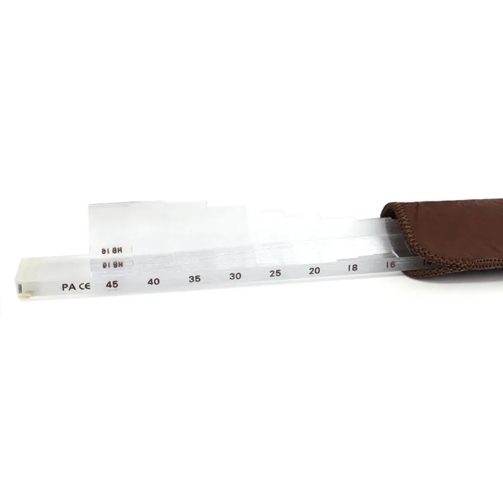 HB16 Quality Ophthalmic Horizontal Prism Bar 16 Diopters Strabism Tester Leather Bag Packed