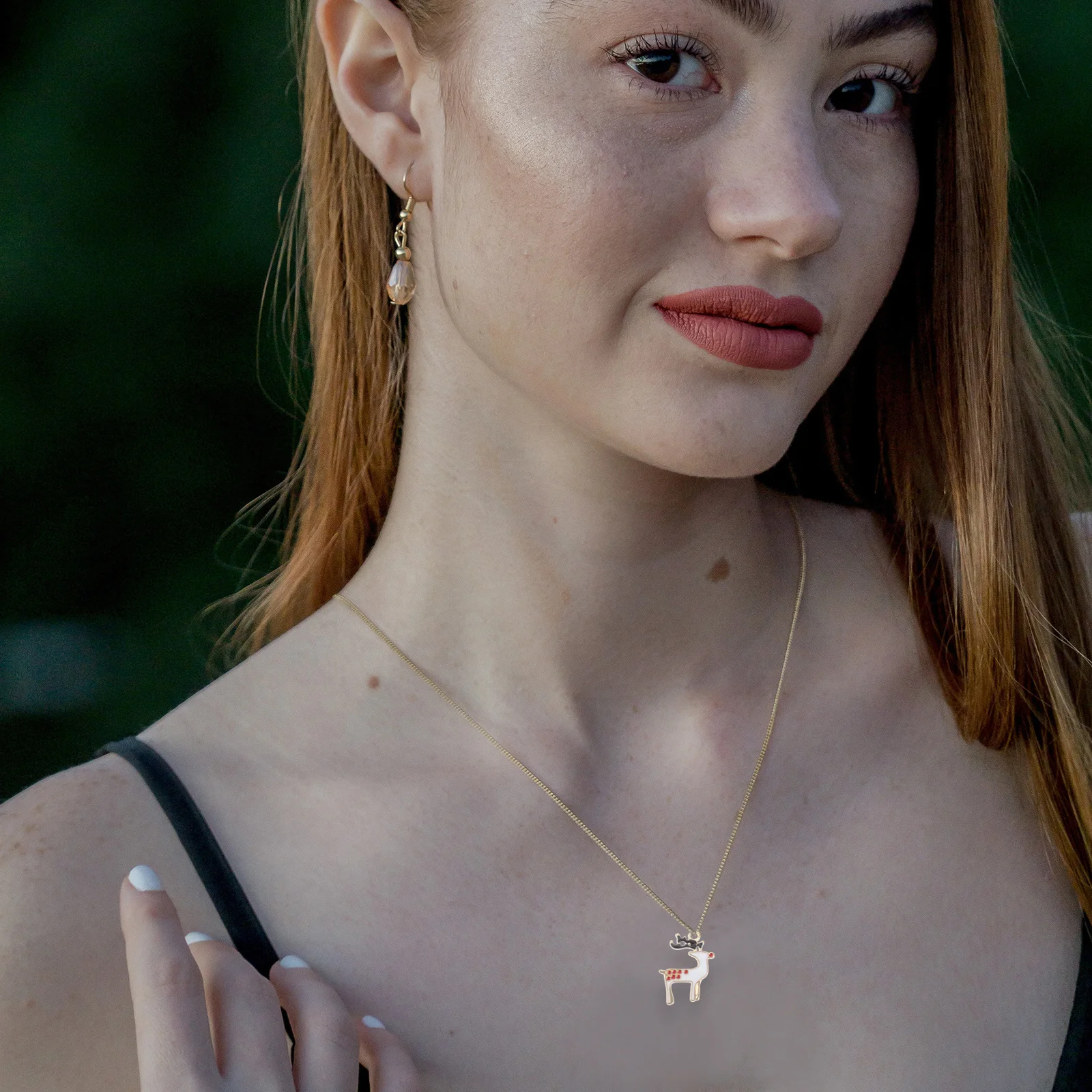 

10Pcs Christmas Deer DIY Earrings Jewelry Accessories Xmas Enamel Charm Pendants Necklace Bracelet Making Charms Holiday Gift