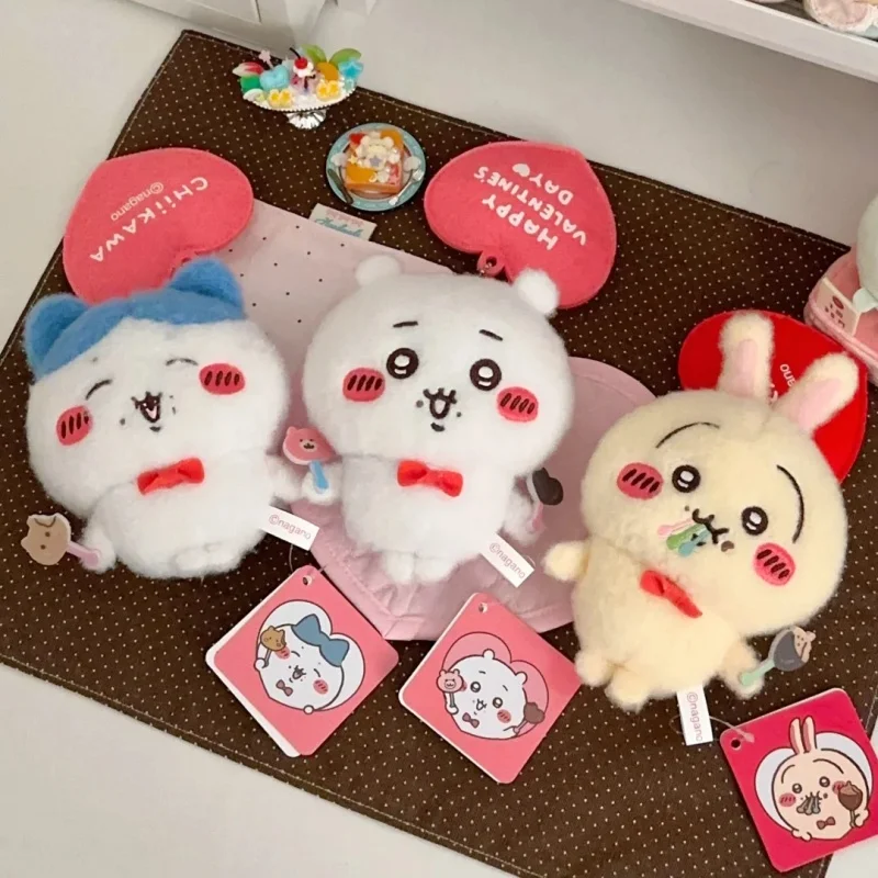 سلسلة مفاتيح جديدة من وادول تشييكاو لعيد الحب، دمى محشوة لطيفة وناعمة على شكل أوساجي ومومونغا وهاتشيوير وكوريمانجو وراكو