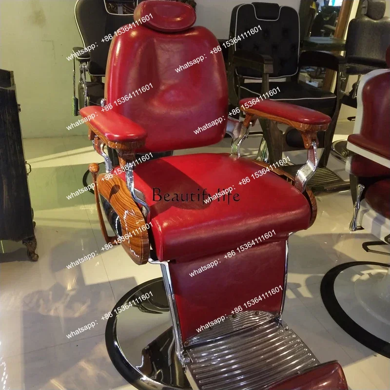 

yj5 Hair salon professional swivel chair high-end reclining shaving oil head chair