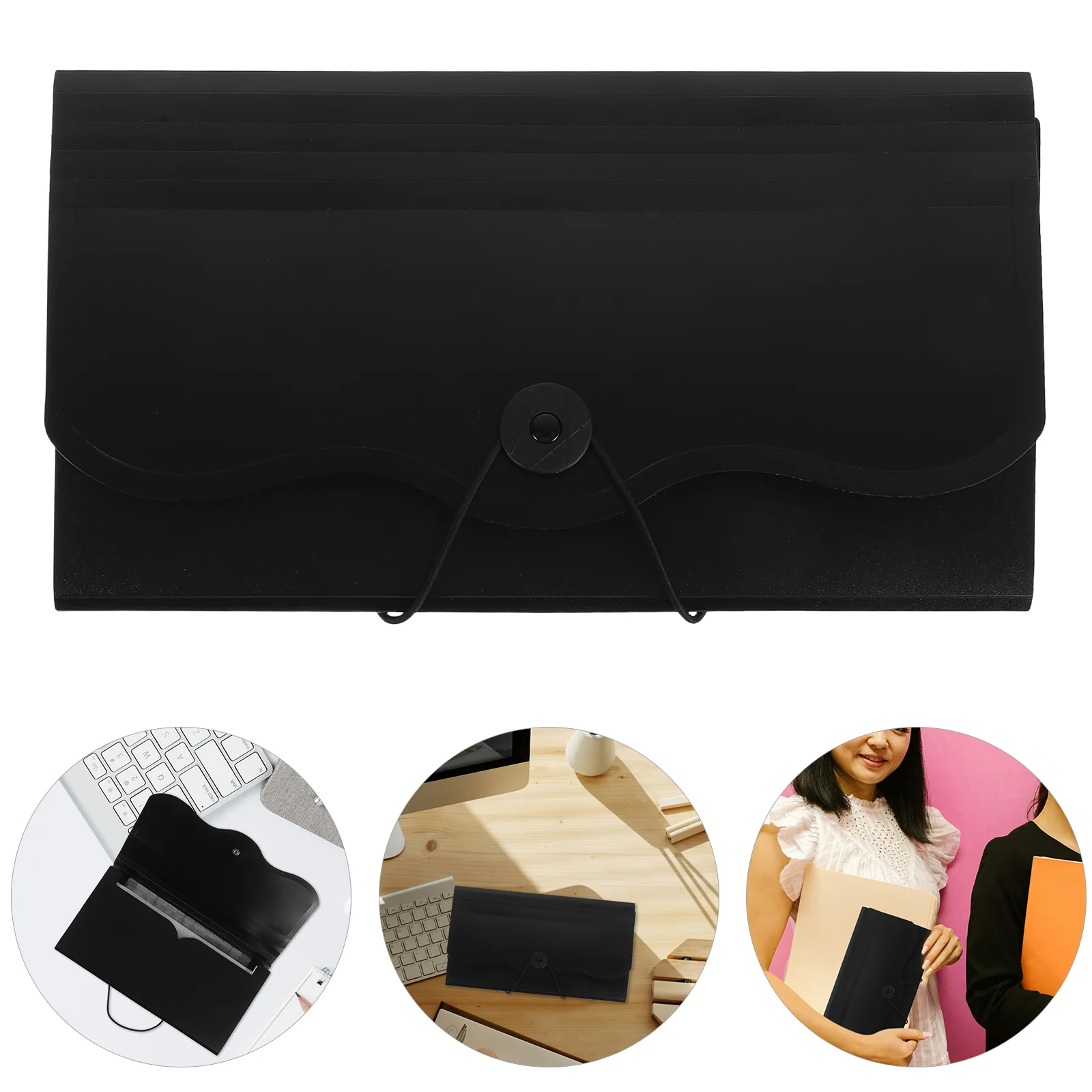 Receipt Storage Bag Holder Organizer Expanding Folder Paper File Portable Document According Pp Office