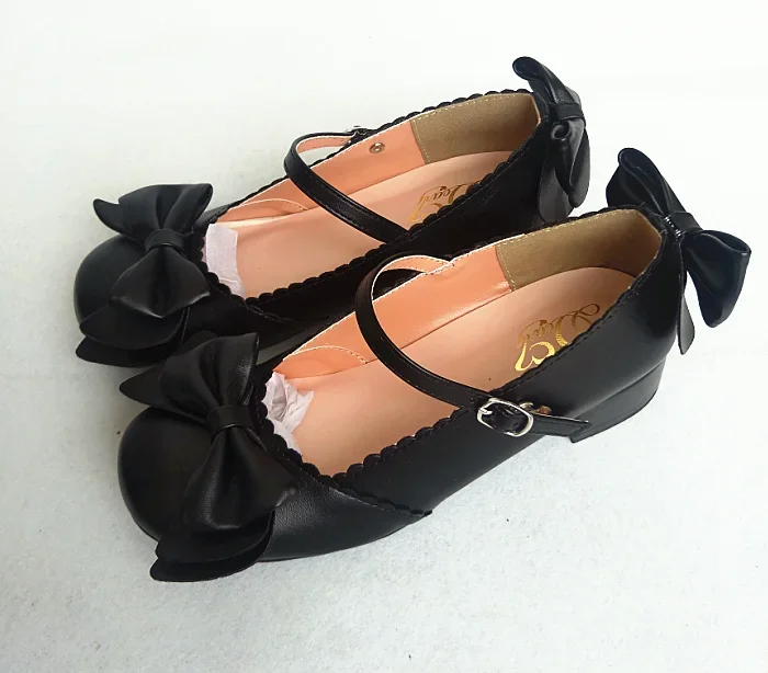 

2025 New Lolita Japanese Style Sweet Lady Flat Fashion Cute Bow Elegant Casual Mary Janes Shoes for Women Spring Autumn