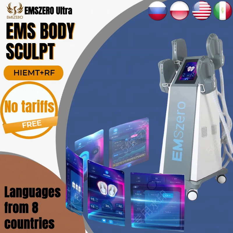 Emsslim Neo Sculpt Body Machine 6500W RF EMSzero Nova Shaping Electromagnetic Muscle Stimulate Slimming Device