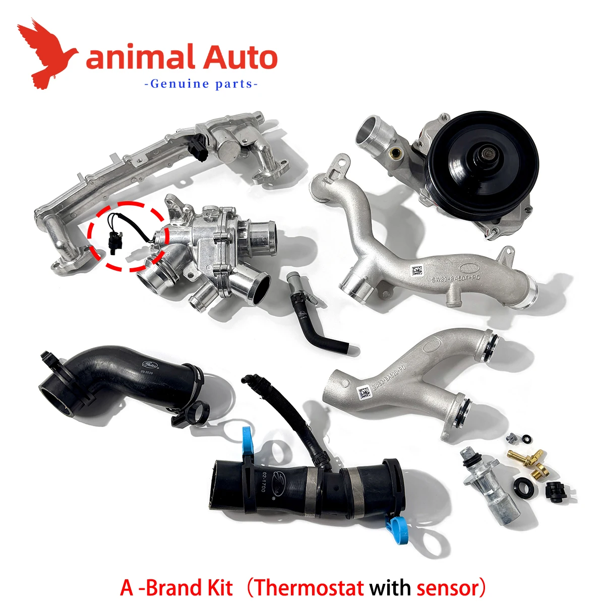 Cooling system upgrade kit for Jaguar Land Rover 5.0 V8 Supercharged Engine LR097165 LR117568 LR049990 LR045239 LR122709